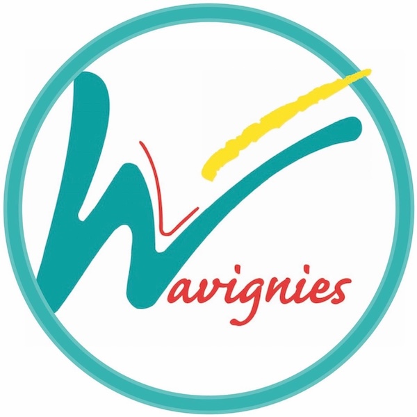 Logo de la ville de Wavignies : un W vert dans un cercle